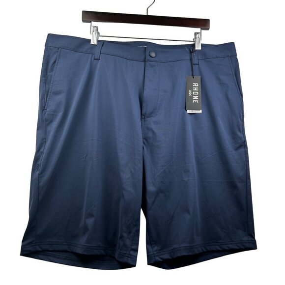 Rhone‎ Men's Commuter Shorts Flex-Knit Travel Techwear Navy Size 40 - Picture 3 of 11